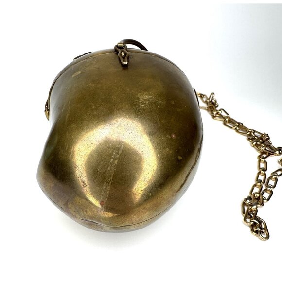 Vintage Brass Mango Purse Chatelaine Evening Bag - Picture 6 of 12